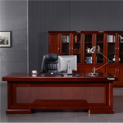 蒙坤   大班臺(tái)、實(shí)木 貼皮油漆大班臺(tái)2.2米  （2200*1100*760）    