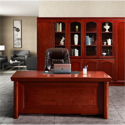 華禮龍  木制臺(tái)、桌類(lèi)  油漆班臺(tái)、實(shí)木貼皮辦公桌  1600W*800D*760H   A-1651