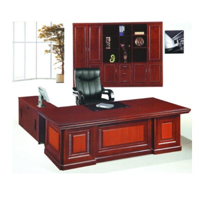 派格    木制臺(tái)、桌類(lèi)   班臺(tái)、凈味油漆貼皮辦公桌     2600*1200*760