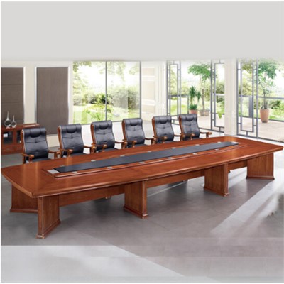 派格   木制臺(tái)、桌類(lèi)    會(huì)議桌6m，油漆貼皮   6000W*1600D*760H