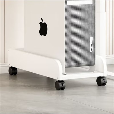 華禮龍   MK-JD01  主機(jī)架   400*260*120  桌下電腦主機(jī)托架、可移動(dòng)機(jī)箱底座、帶滑輪、暖白色帶側(cè)板